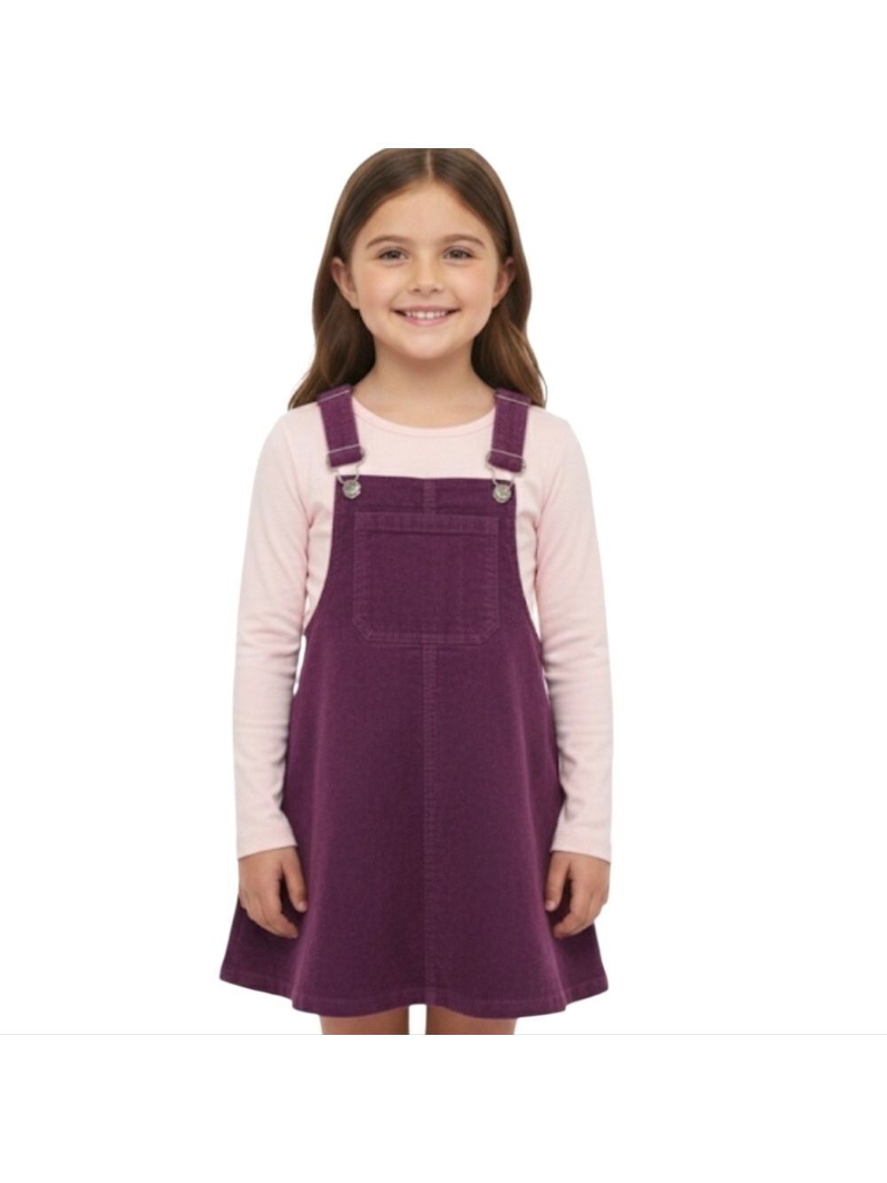 Art class corduroy overall dress Size  6X purple vintage look holiday dress Fall